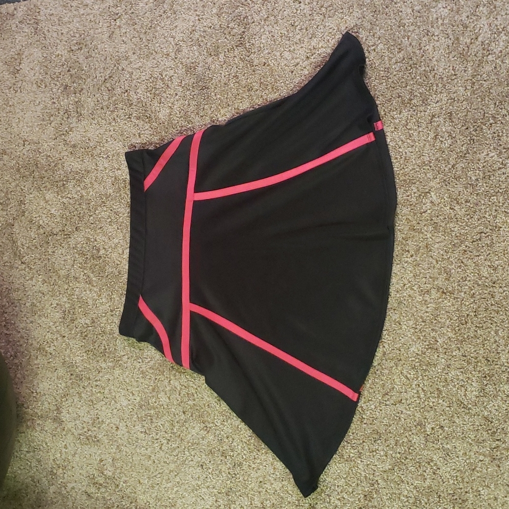 ny collection Black & Neon Pink Skirt